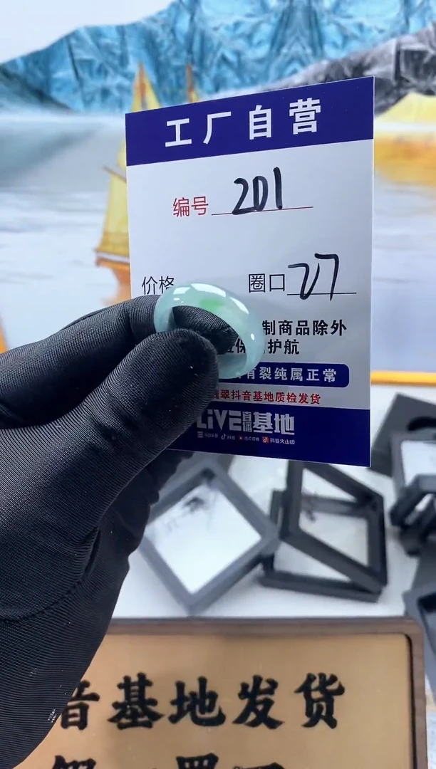 未镶嵌戒圈翡翠201