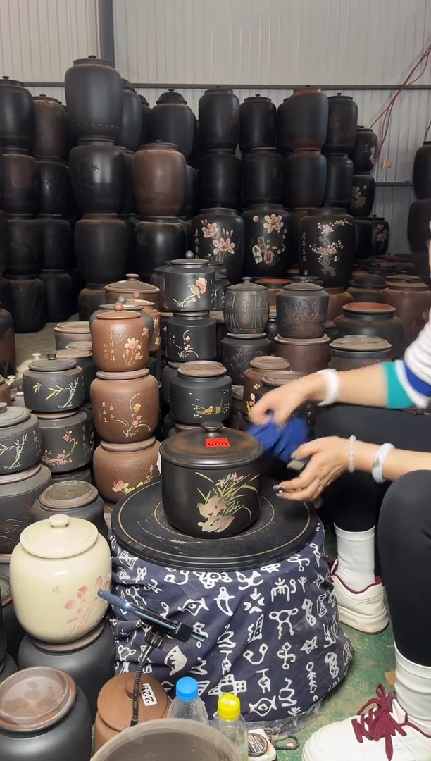 【闪购商品】壶完品 茶叶罐 005  小五饼彩填