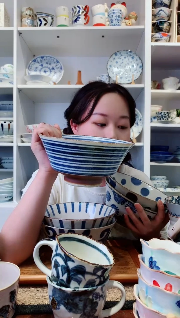 陶瓷秋收18cm波拉面碗