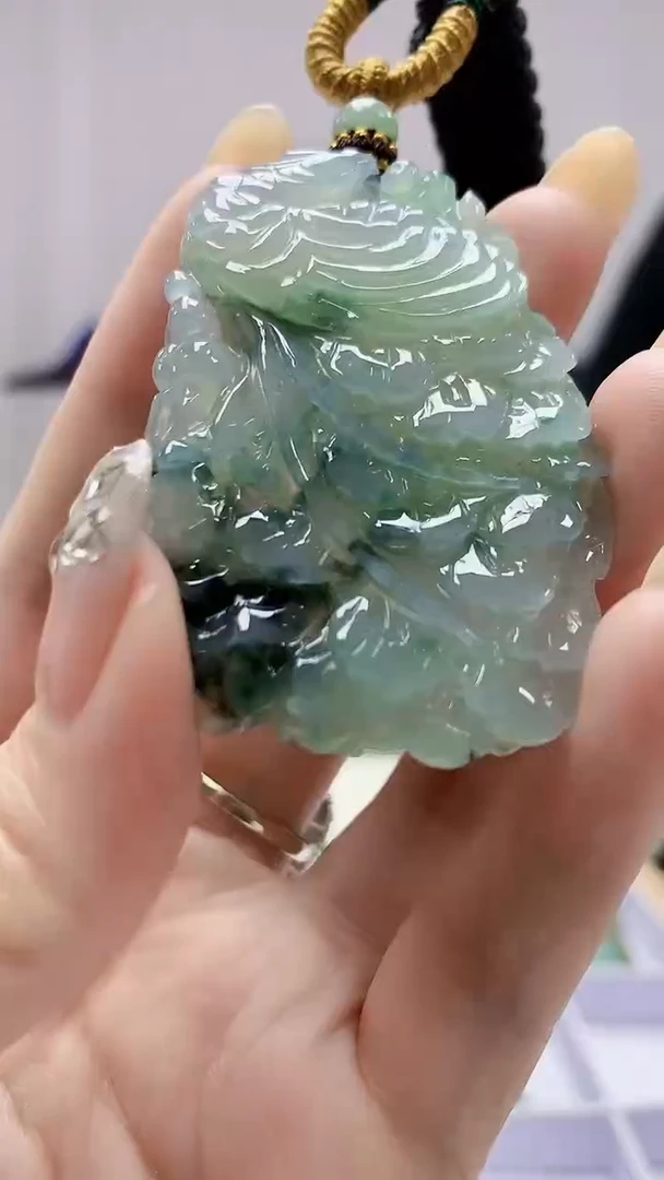 定制翡翠未镶嵌4898DD-毛货挂件99