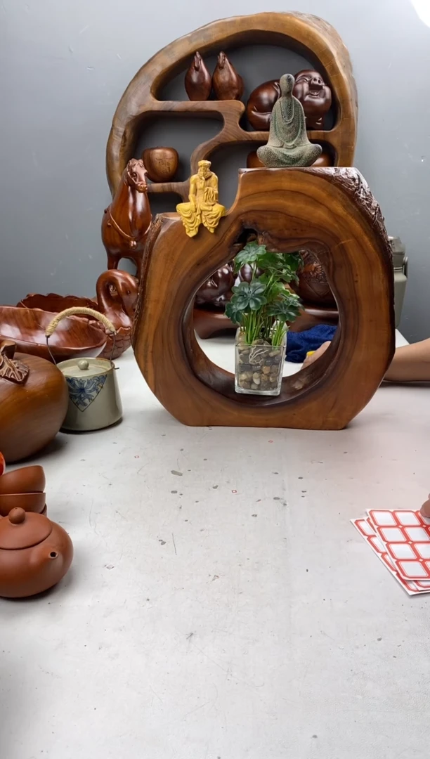 六道木A58原木摆台/尺寸35*3.4*8