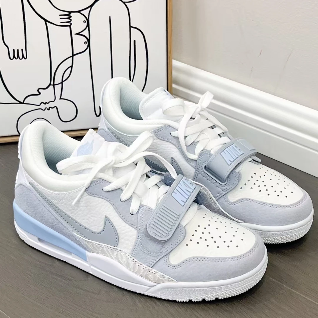Air Jordan 312 Low 男款低帮白灰时尚百搭运动休闲板鞋官方正品