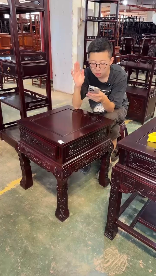 黑酸枝木类成套家具J77