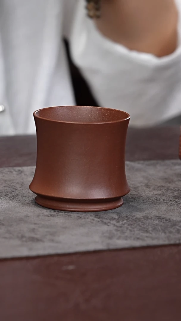 茶杯紫砂全手工 素杯 君悦杯