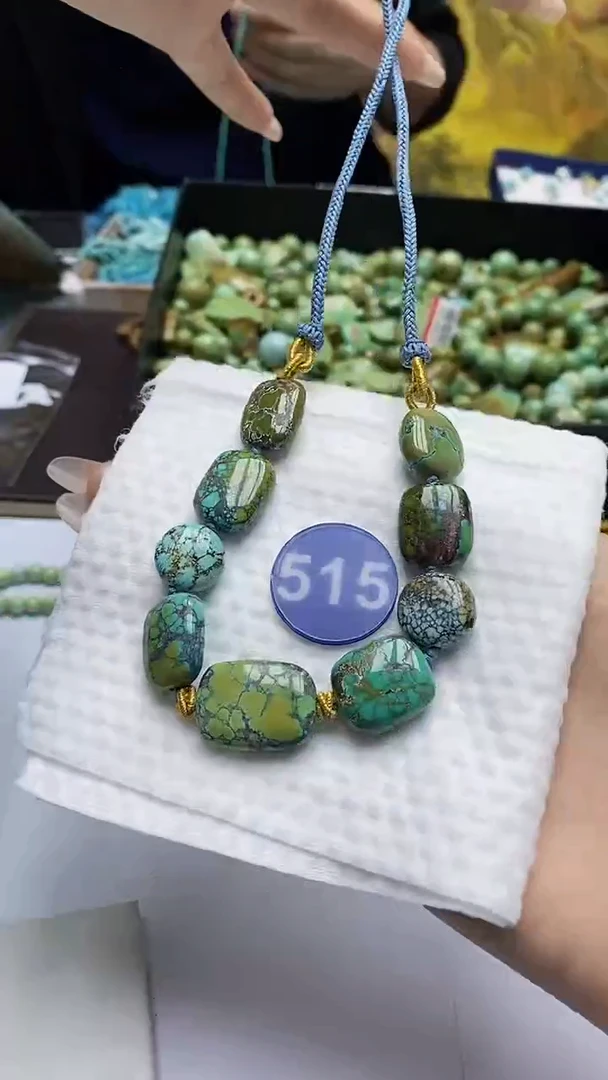 绿松石未镶嵌项链515