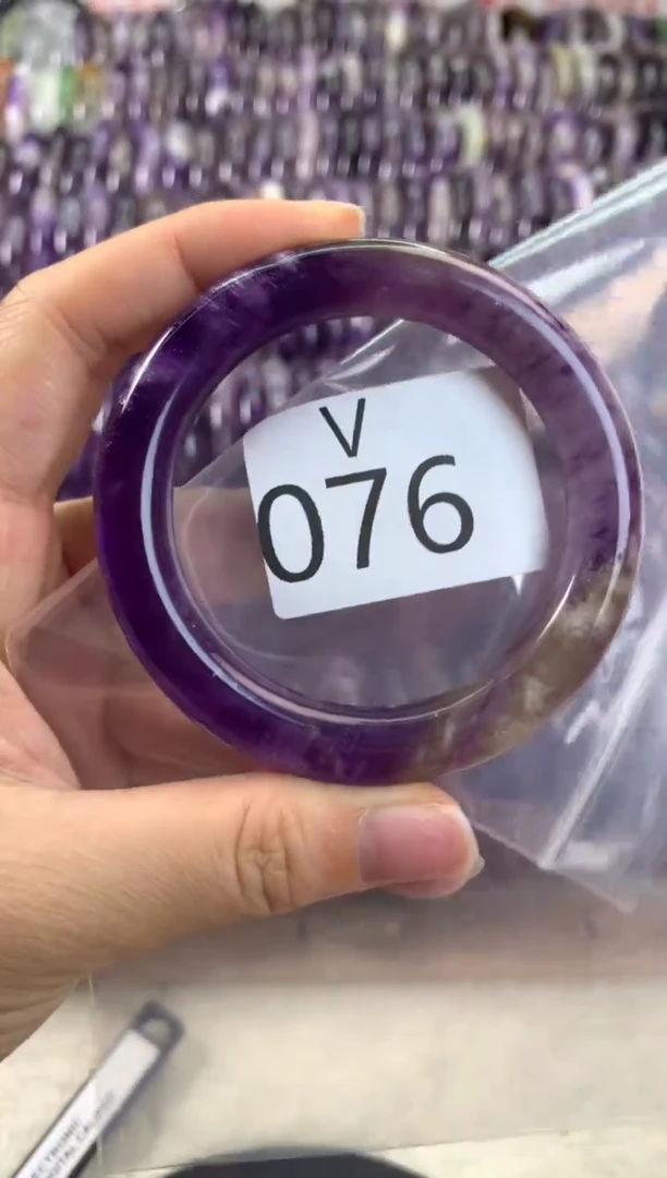 【闪购商品】水晶水晶手镯V未镶嵌076-53