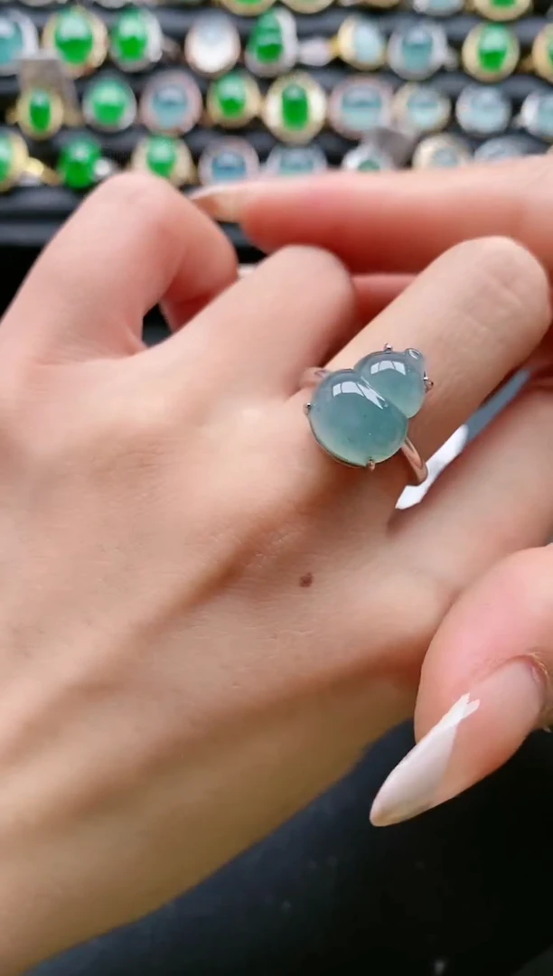 【闪购商品】翡翠戒指银S925镶嵌111111111