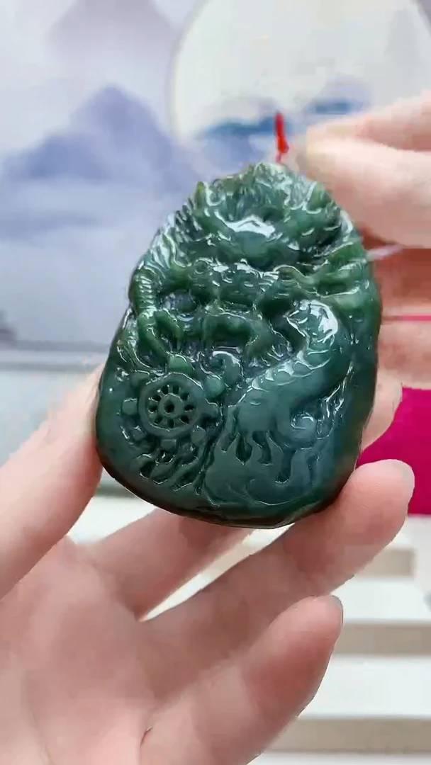 未镶嵌定制翡翠4812ry-毛货挂件77