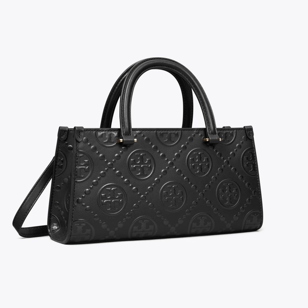 tory burch/汤丽柏琦 黑色印花托特包164641-001小号 S