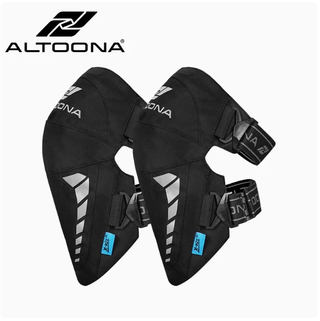 安途纳摩托车护膝机车护具防摔防风短款内置CE2级快拆扣安全骑行