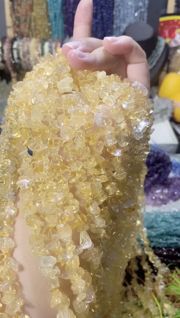 未镶嵌珠宝半成品水晶aaa黄水晶