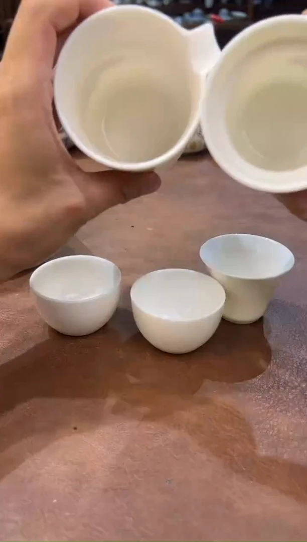 真的很便宜超好看会开片的旅行茶具