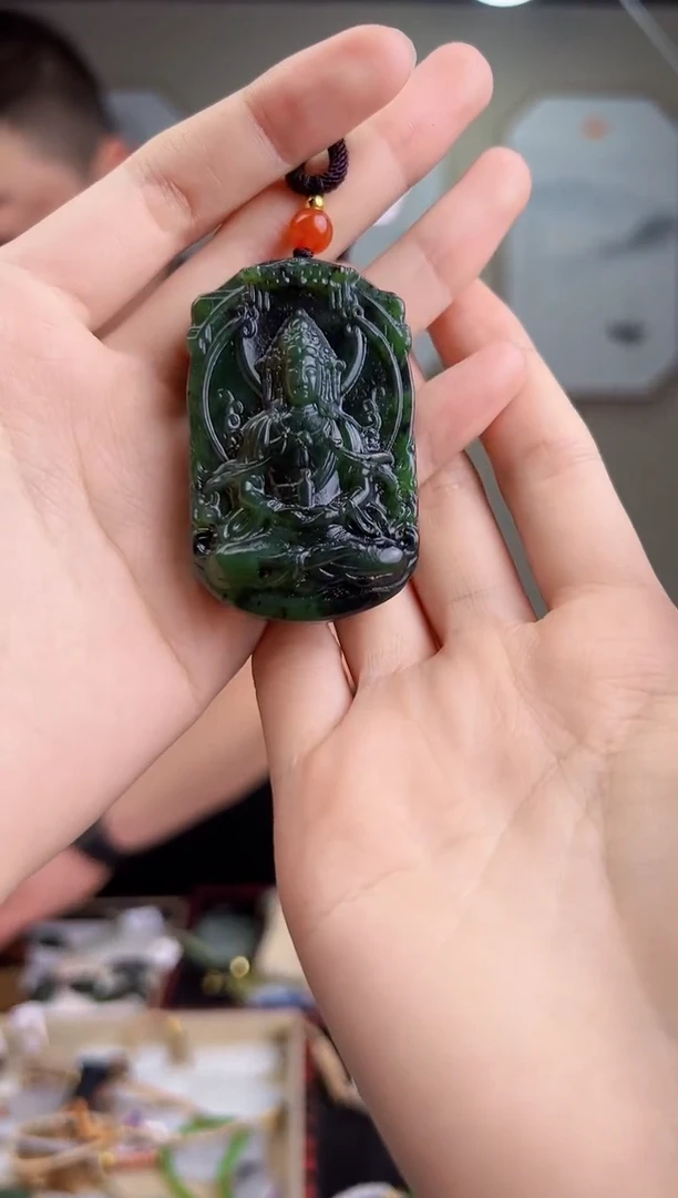 颈饰未镶嵌和田玉 一物一证 拍一单发一个