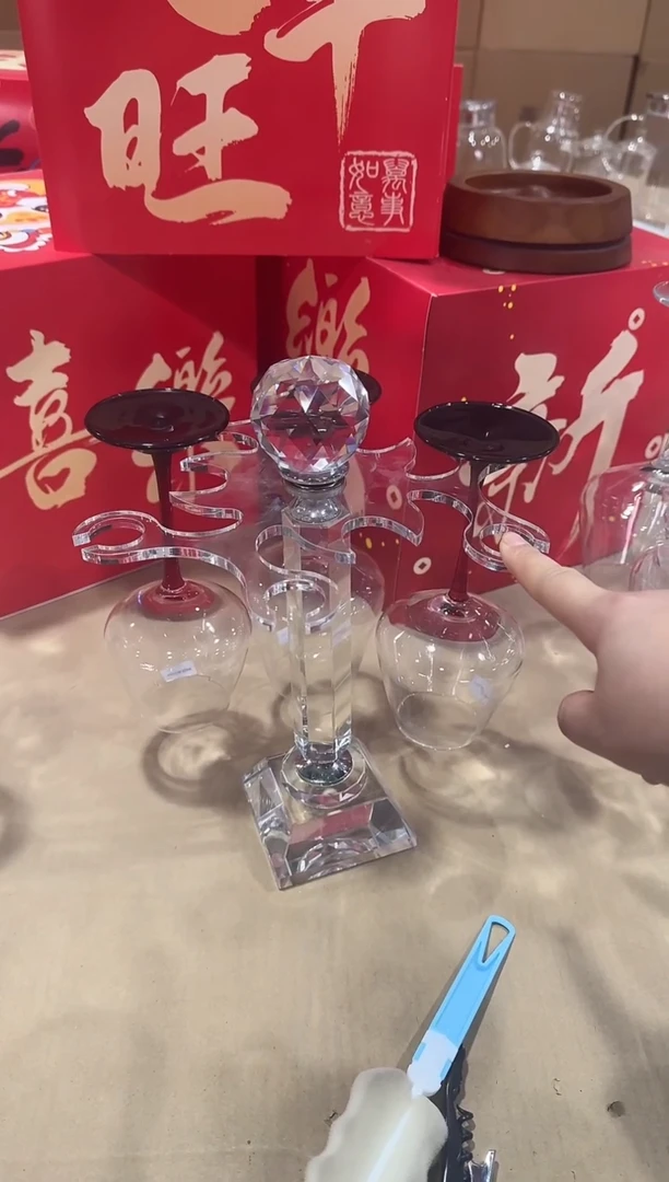 【闪购商品】水晶玻璃无盖款青苹果闪购价单杯架