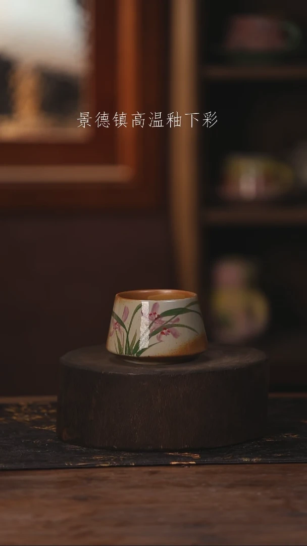 陶瓷景德镇高温釉下手绘陶瓷578
