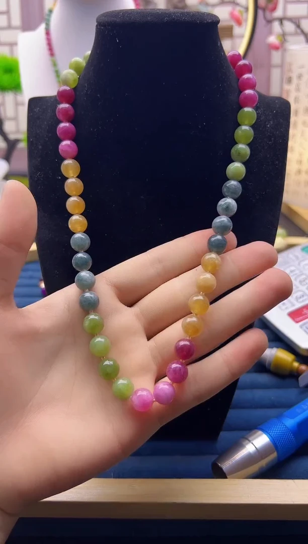 【闪购商品】碧玺颈饰14K金镶嵌X691