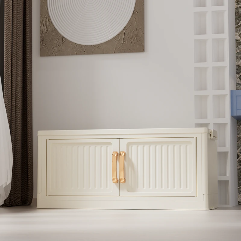 XM（50CM宽）出租屋宿舍带轮杂物衣服多功能收纳柜家用多层储物柜子