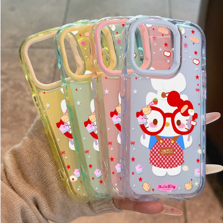 大眼镜kt猫适用苹果16promax手机壳iPhone15/14/13/12/11软女日韩