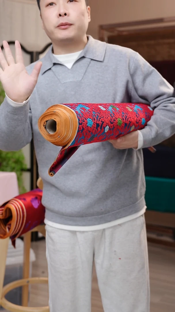 丝绸冷**华1.8米七彩漳绒缎*1