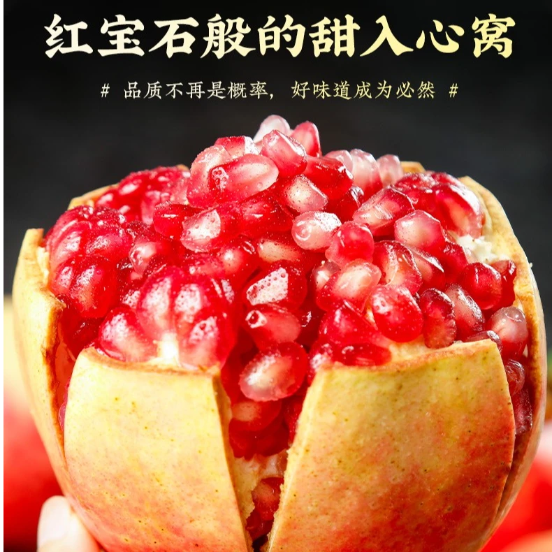 正宗突尼斯软籽大石榴四川会理水果产地直发特当季新鲜红石榴大果