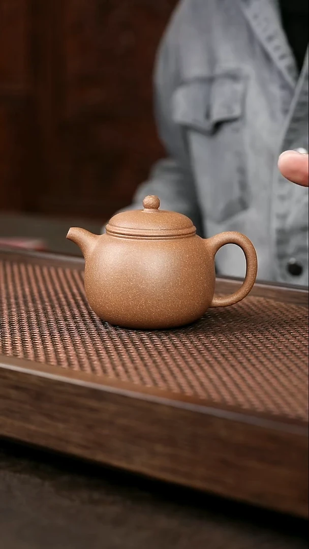 茶壶紫砂青降坡匏尊 小