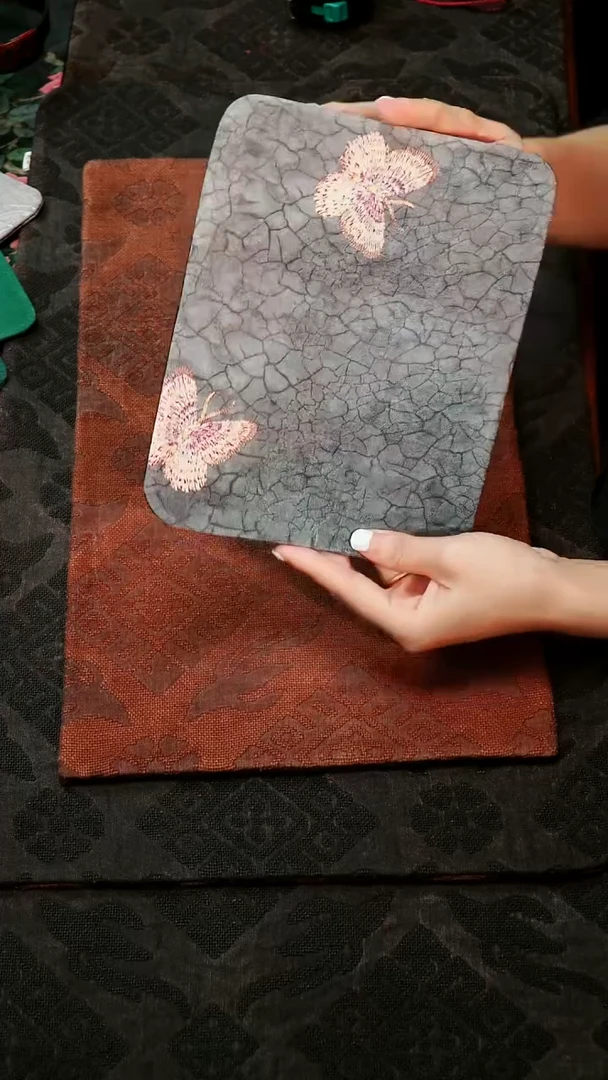 别具一阁布艺尺寸反面紫花