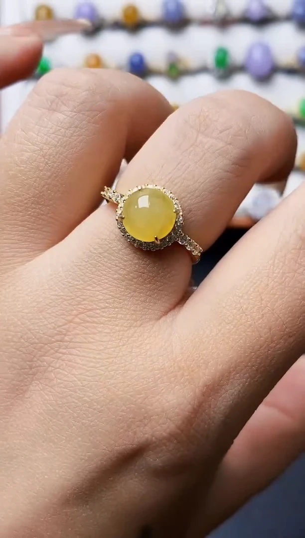 银S925镶嵌戒指翡翠1180