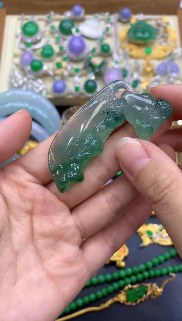 翡翠未镶嵌颈饰328-中国好珍宝