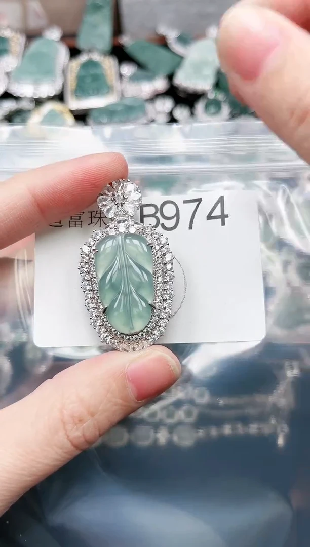 【闪购商品】翡翠颈饰未镶嵌赠皮绳974