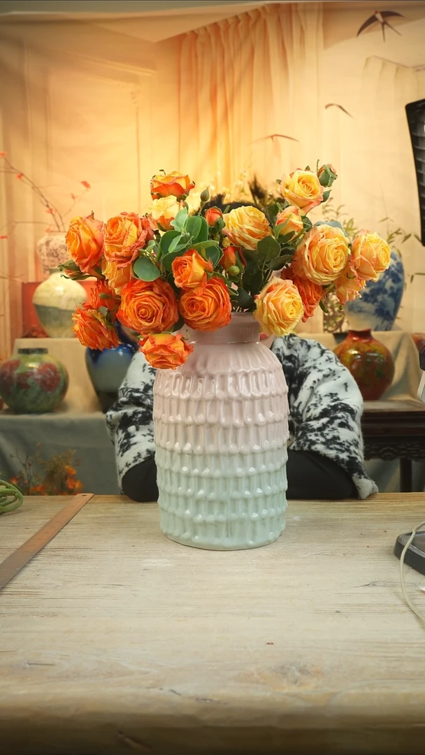 高度29口径 12陶瓷花器