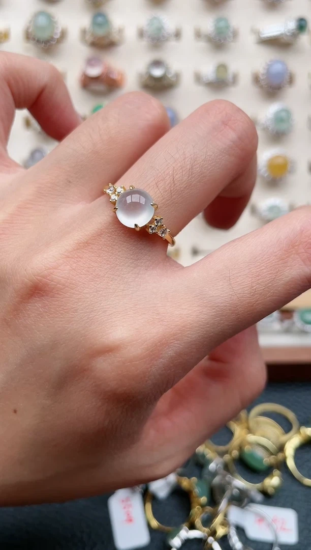 【闪购商品】翡翠戒指银S925镶嵌1111