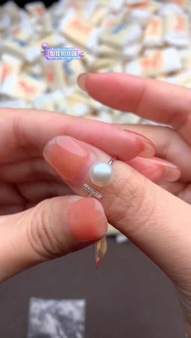 【闪购商品】淡水珍珠戒指银S925镶嵌一