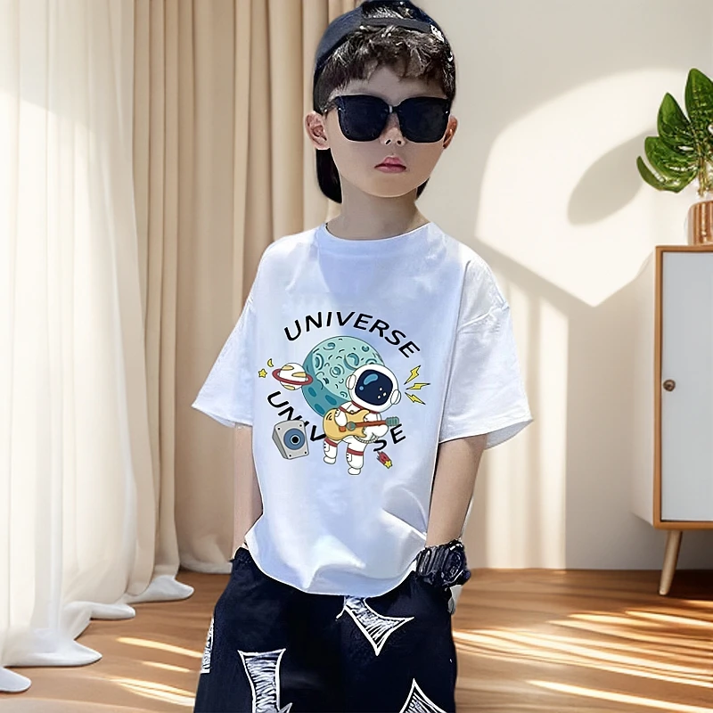 男童短袖T恤儿童纯棉夏季新款童装中大童男孩帅气上衣潮韩版打底