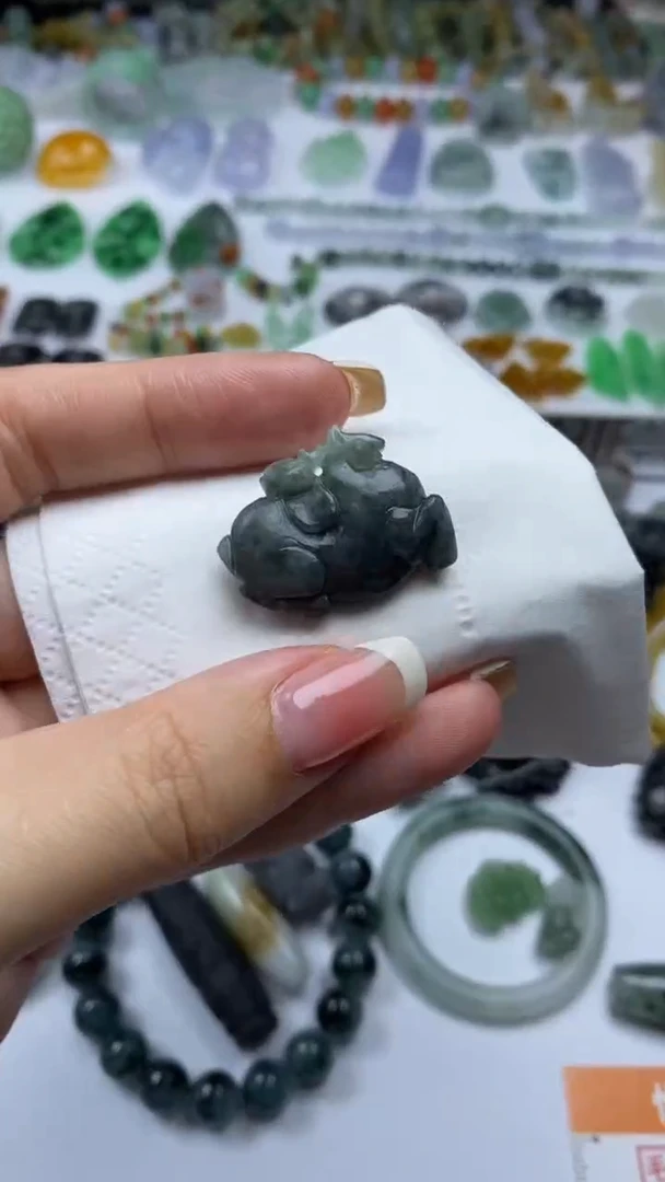 未镶嵌定制翡翠毛货定制不退不换