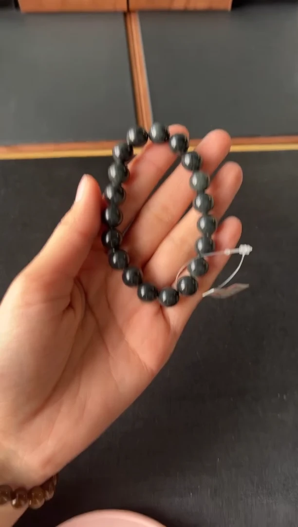 【闪购商品】和田玉手串未镶嵌若羌微色差卡10