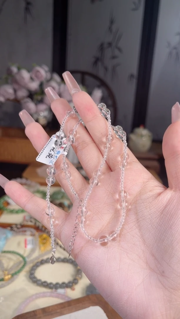 银S925镶嵌颈饰水晶多样性发货其一默认微瑕