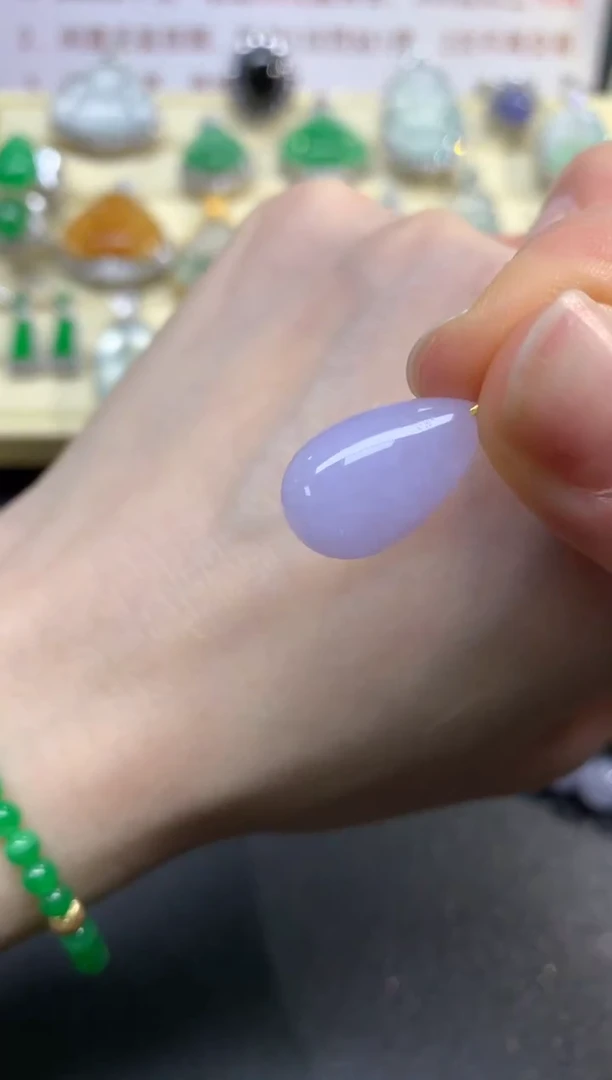 翡翠18K金镶嵌吊坠(不含链)吊坠|400+40