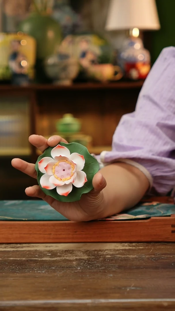 瓷片景德镇纯手工釉下彩精品茶具