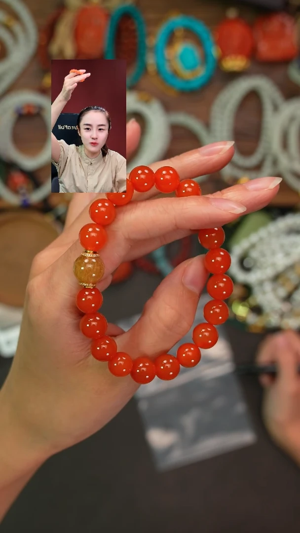 未镶嵌手串南红玛瑙弹**潮遇见匠心品质回血