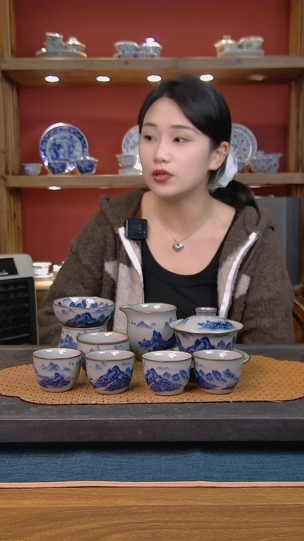 简装家用款8件套 老陶泥开片纹陶瓷茶具
