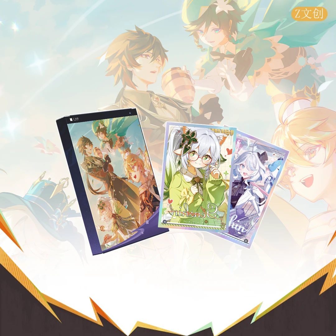 仓鼠【每日限购拆盒】z文创磬弦奏华夜原神同人国创第一弹收藏大卡