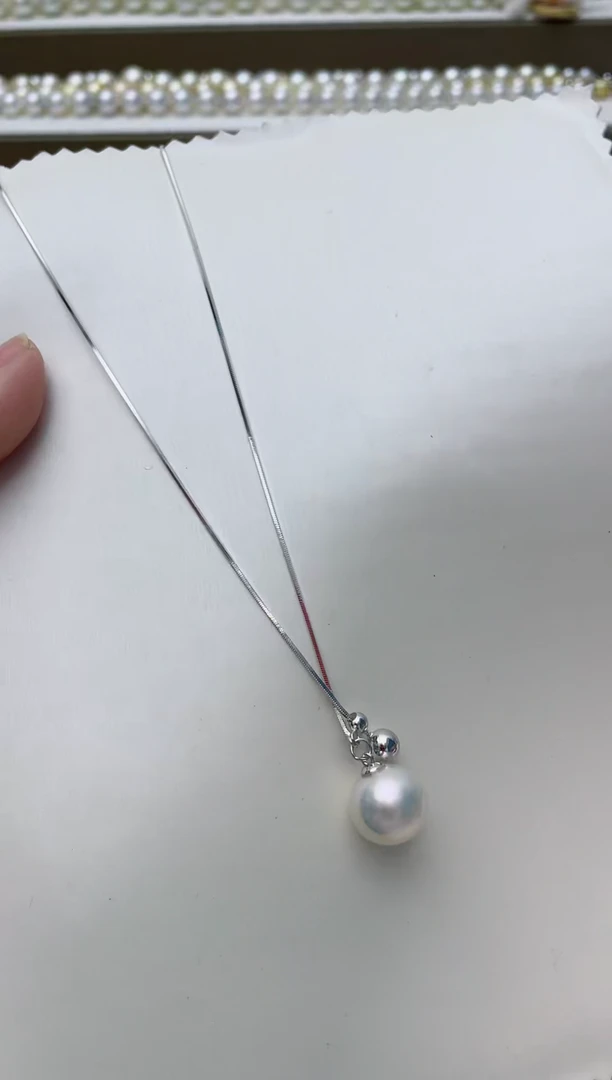 【闪购商品】淡水珍珠颈饰银S925镶嵌A53