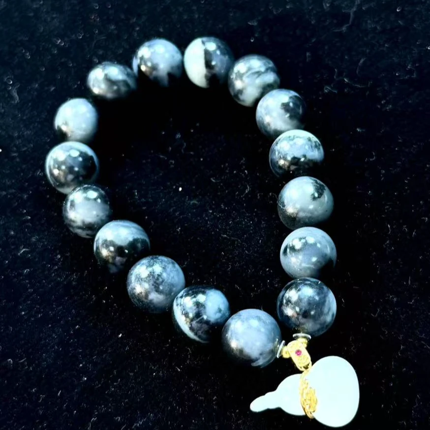 ZBG1529 青花白玉葫芦手串 (多样性发其一)