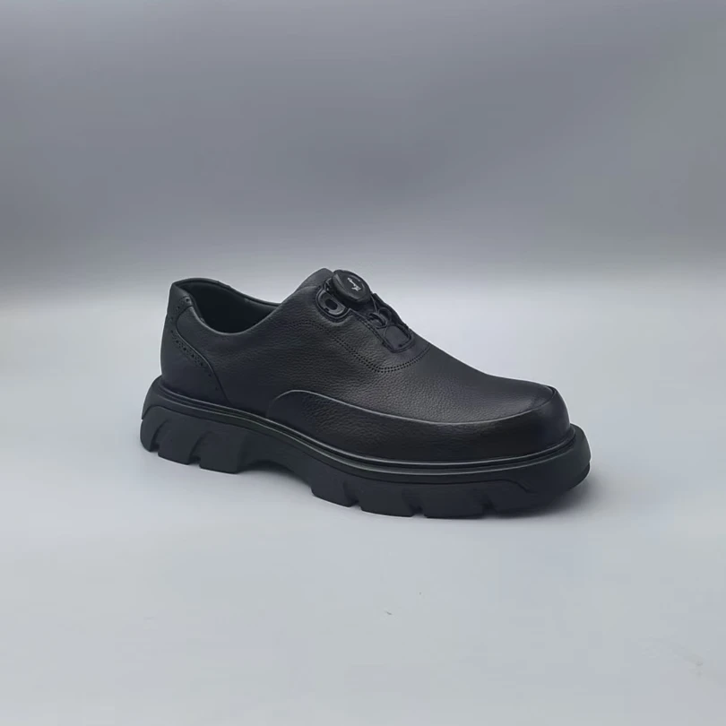 （孤品微瑕介意勿拍）新款轻质厚底系带男士皮鞋休闲鞋 977