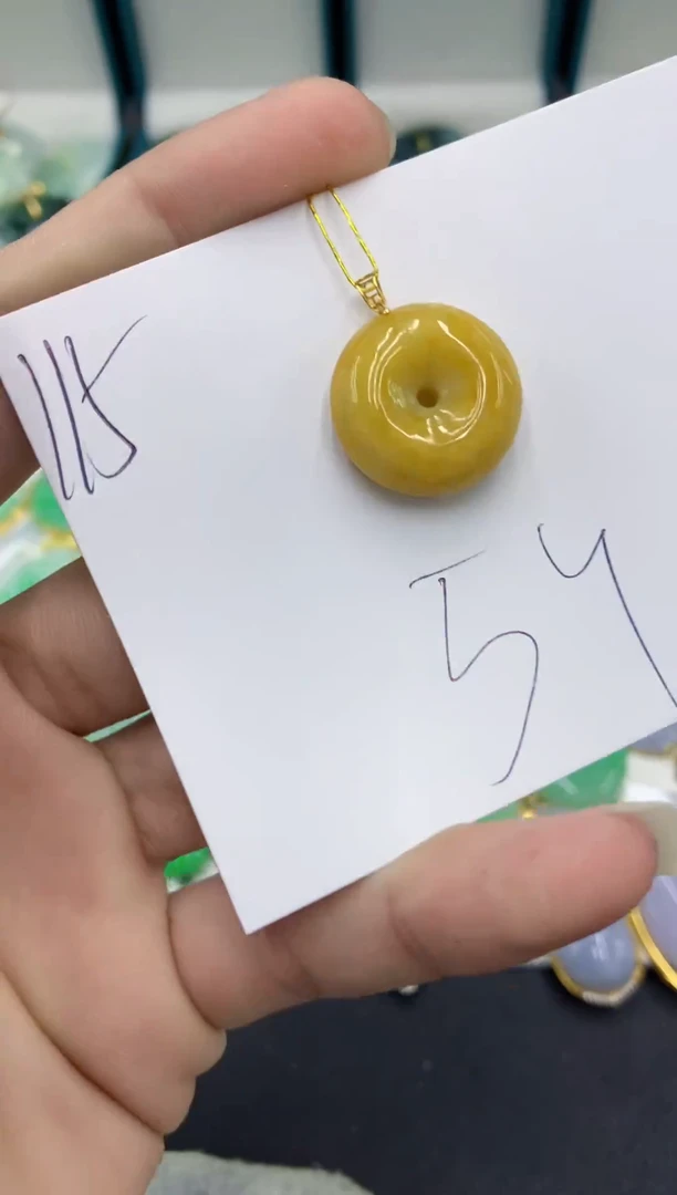 【闪购商品】翡翠颈饰18K金镶嵌翡翠