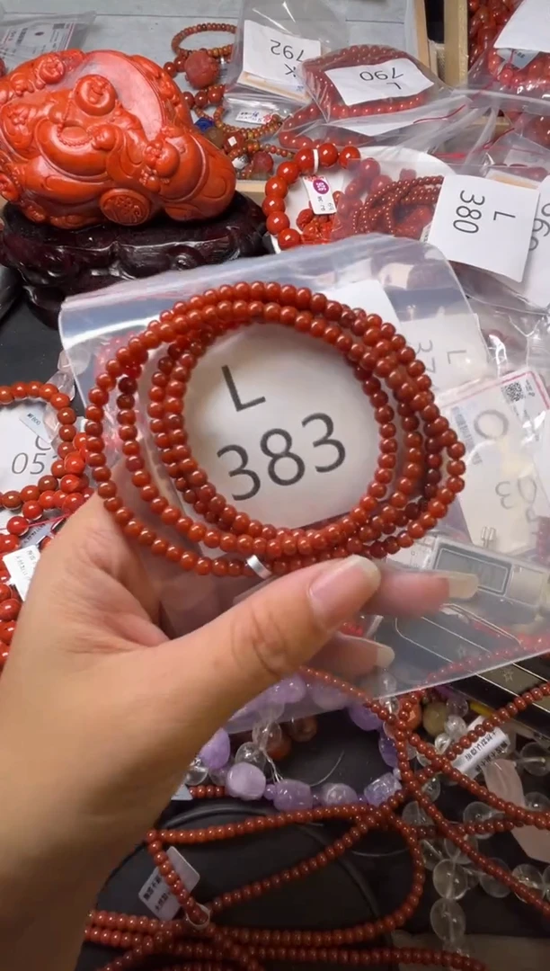 未镶嵌南红玛瑙珠宝奇石L383-4