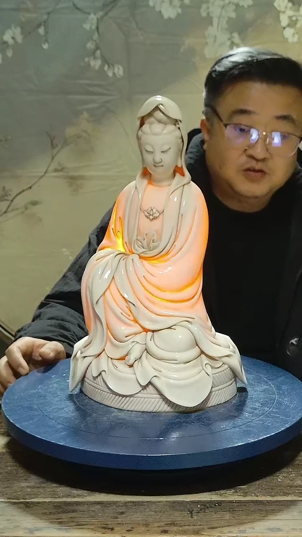 摆件1***恩德化瓷观音造像