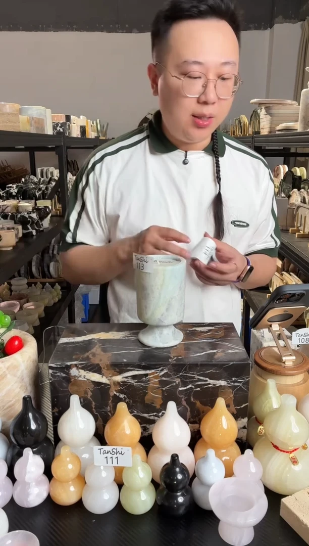 石材113芬迪蓝香薰杯已灌香