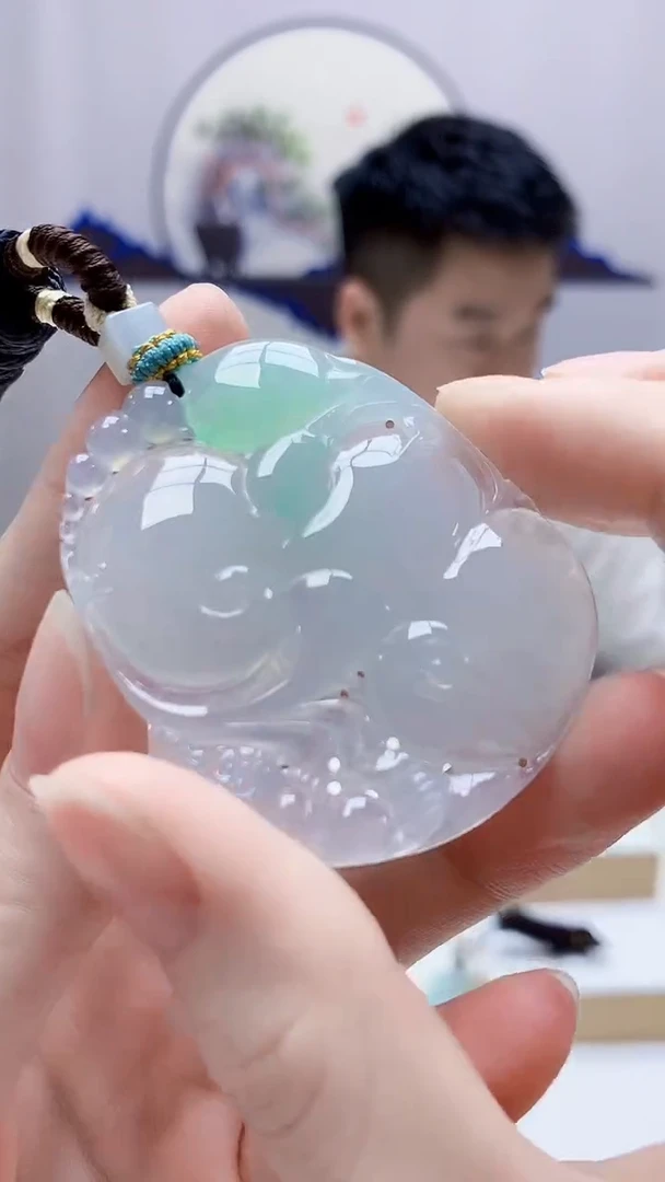 未镶嵌定制翡翠5028ry-毛货挂件如意158