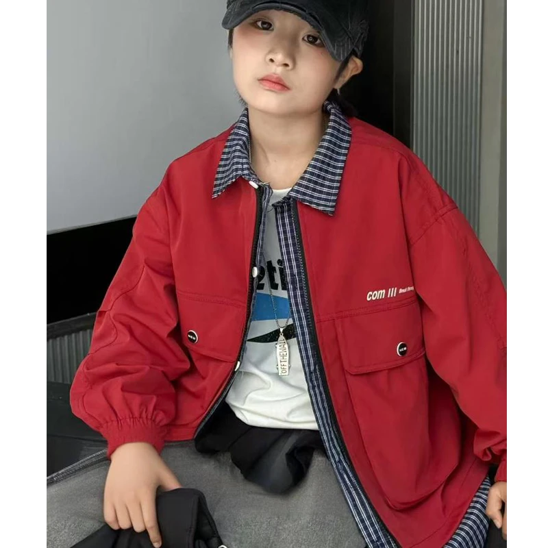 男童秋季假两件上衣新款中大童春秋休闲外套MT68070-TY